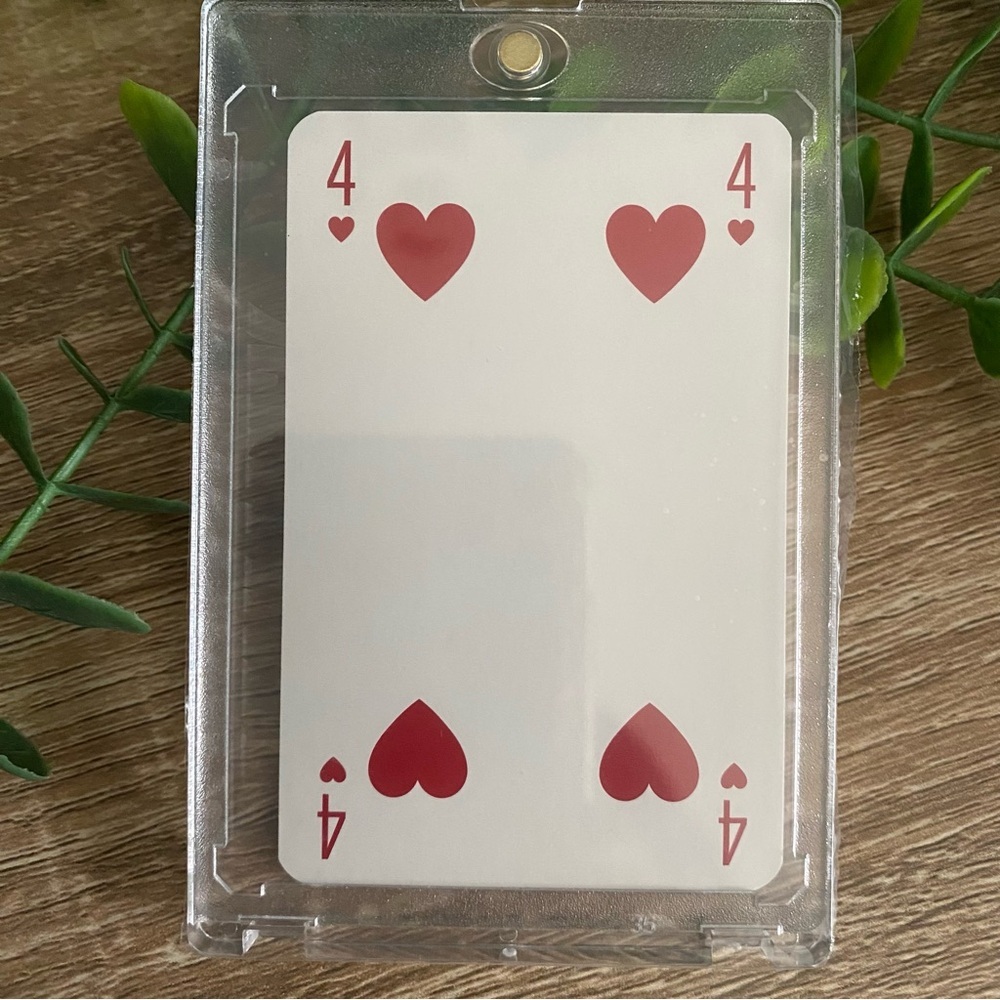 Louis Vuitton - Playing Card 4♥️ BLUE - Picture 2 of 3